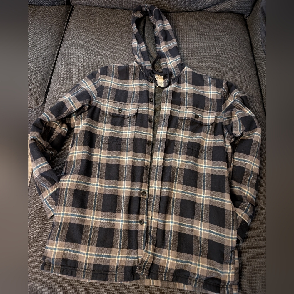 LL Bean Hooded Shirt Jacket